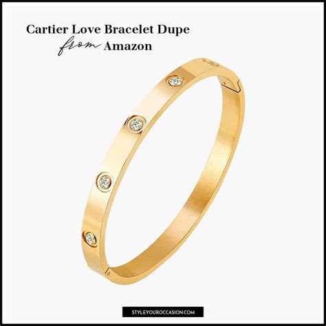 cartier love bracelet dupes